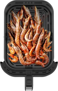 Tomado TAF8002B - Grote airfryer - XXL airfryer - 8 liter - Heteluchtfriteuse - Kijkvenster - Tiptoetsbediening - 7 automatische programma's - Zwart