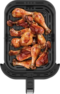 Tomado TAF8002B - Grote airfryer - XXL airfryer - 8 liter - Heteluchtfriteuse - Kijkvenster - Tiptoetsbediening - 7 automatische programma's - Zwart