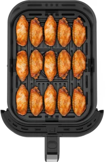 Tomado TAF8002B - Grote airfryer - XXL airfryer - 8 liter - Heteluchtfriteuse - Kijkvenster - Tiptoetsbediening - 7 automatische programma's - Zwart