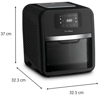 9-in-1 Air Fryer en Oven met Grill - 8 Voorgeprogrammeerde Functies, Gezond Koken voor 6 Personen