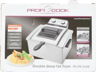 Dubbele Friteuse met 5 Liter Capaciteit en 3 Frituurmanden