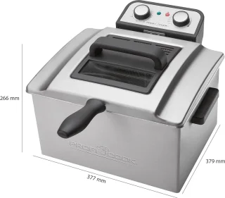 Dubbele Friteuse met 5 Liter Capaciteit en 3 Frituurmanden