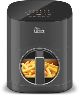Grote AANDUIDING Airfryer - 6,5 Liter - Gezond Frituren Zonder Vet - Instelbare Temperatuur en Tijd