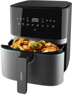 Hot Air Fryer 5.5 Liter - Compact en Digitale Dieet Frituurpan