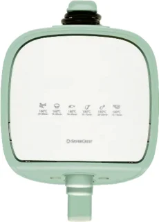 SILVERCREST® Hetelucht friteuse 1000 W - Inhoud: 2 L - Temperatuurstand: 80/200 °C - Antiaanbaklaag - Timer: max. 30 min. - Kabellengte: 100 cm - Mint