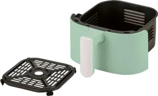 SILVERCREST® Hetelucht friteuse 1000 W - Inhoud: 2 L - Temperatuurstand: 80/200 °C - Antiaanbaklaag - Timer: max. 30 min. - Kabellengte: 100 cm - Mint