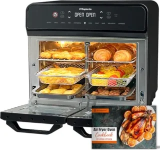 XXL Heteluchtfriteuse - 22L met 2 Kamers en Led-Touchscreen