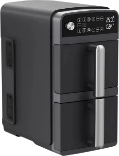 Mini oven - Grill rooster - Bakplaat - Airfryer - Voor Gezond en Snel Koken - Met 11 Programma’s - 1800W, LED-scherm, 5 Accessoires Inclusief Draaispit & Receptenboek