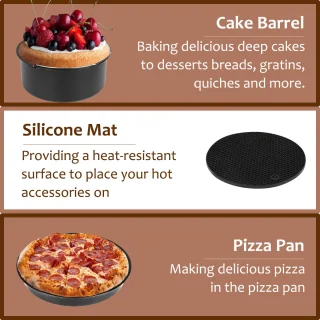 12-delige accessoireset voor heteluchtfriteuse