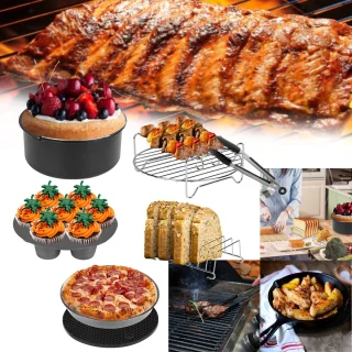 12-delige accessoireset voor heteluchtfriteuse