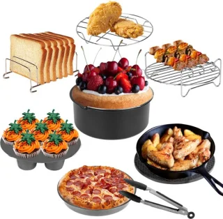 12-delige accessoireset voor heteluchtfriteuse