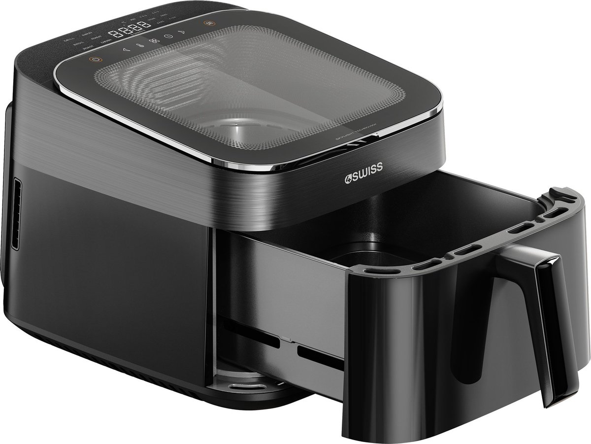 4Swiss ABB-025 SkylightView Heteluchtfriteuse 6.5L Zwart