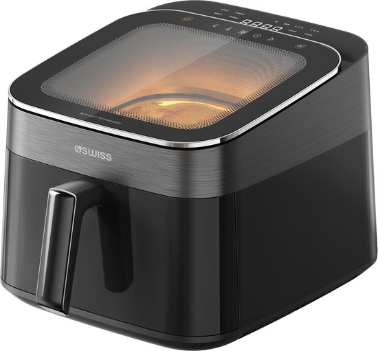 4Swiss ABB-025 SkylightView Heteluchtfriteuse 6.5L Zwart