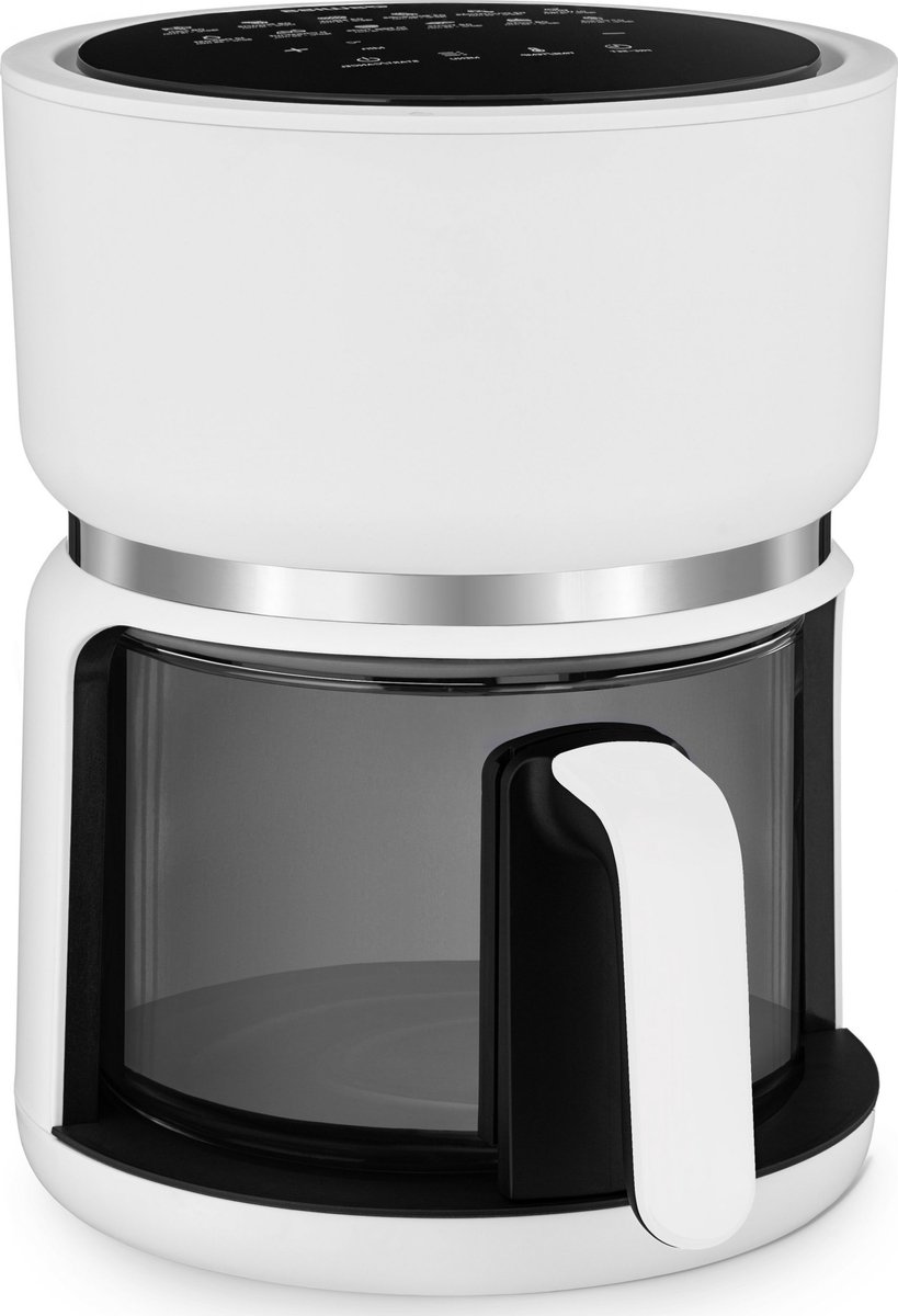 4SWISS ABB-G24 Pure Glass Heteluchtfriteuse Wit 3L 1200W