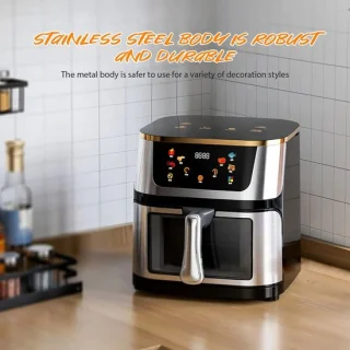 6Seven Airfryer familie 12 liter grijs