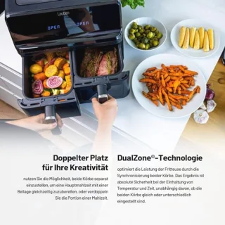 8000 BC Heteluchtfriteuse - Twee Manden