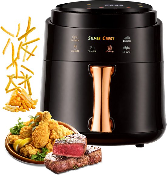 8L1400W Air Fryer Oven Touch Control Familiegrootte