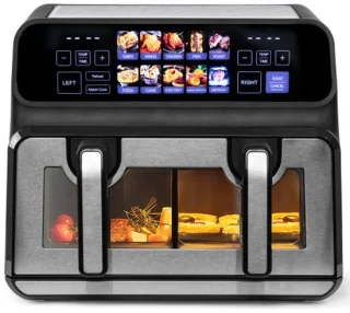 9L Airfryer met dubbele kamer