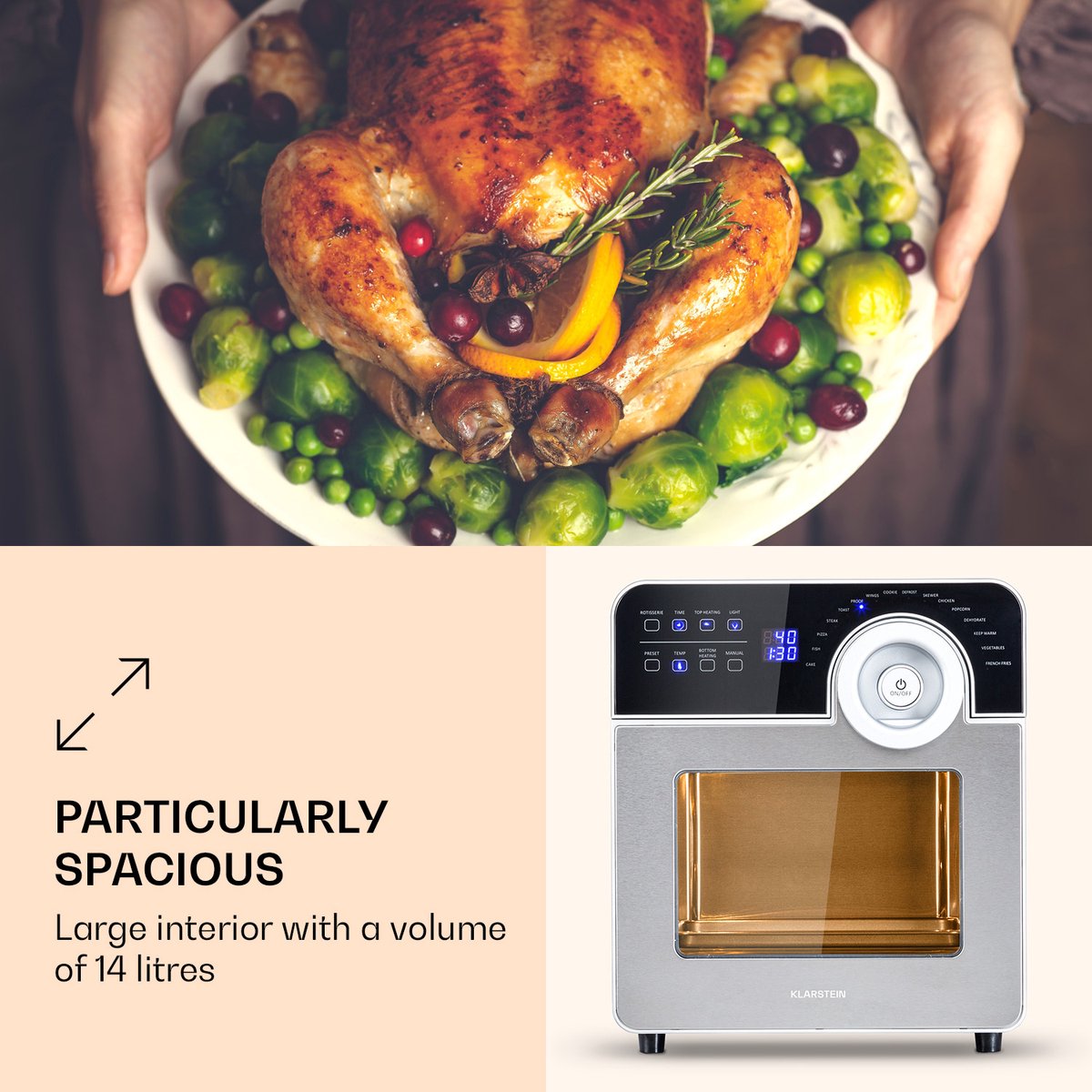 AeroVital Cube Chef heteluchtfriteuse 14L