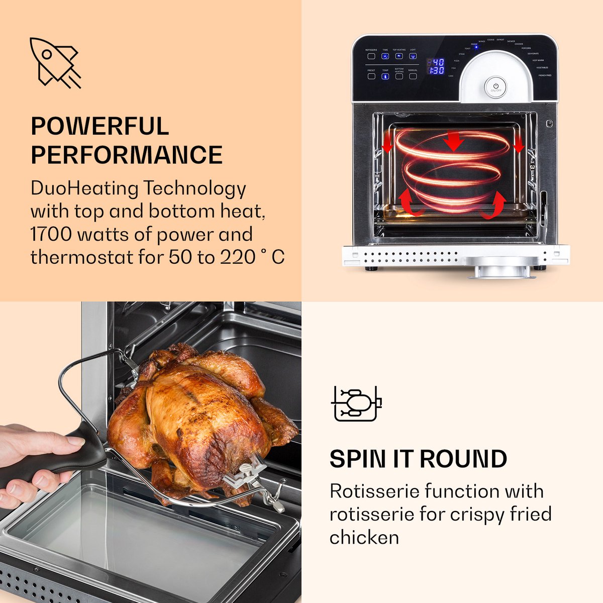 AeroVital Cube Chef heteluchtfriteuse 14L