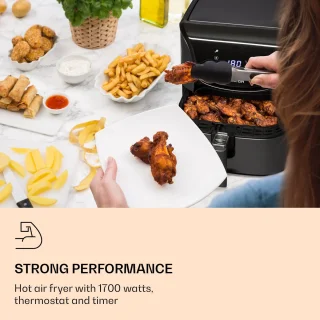 AeroVital Deluxe heteluchtfriteuse 5,4L edelstaal