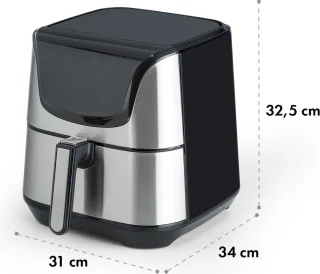 AeroVital Deluxe heteluchtfriteuse 5,4L edelstaal