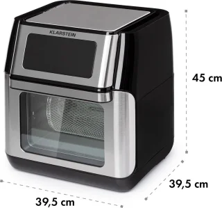 AeroVital Fry Heteluchtfriteuse 10L Zwart/Zilver