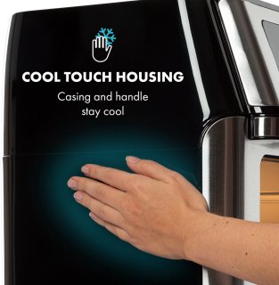 AeroVital Fry Heteluchtfriteuse 10L Zwart/Zilver