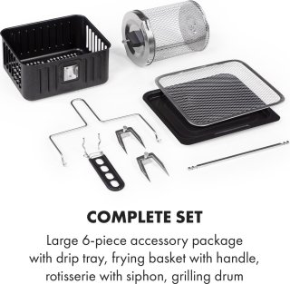 AeroVital Fry Heteluchtfriteuse 10L Zwart/Zilver