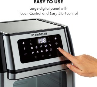 AeroVital Fry Heteluchtfriteuse 10L Zwart/Zilver