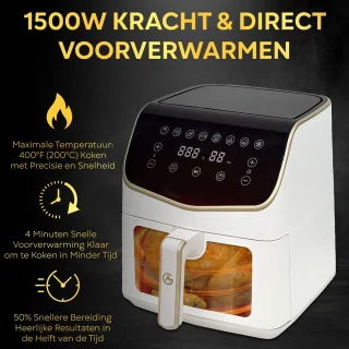 AG Airfryer XXL Premium 7.5L Wit