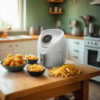 AG5200 Airfryer Wit 4L Compact