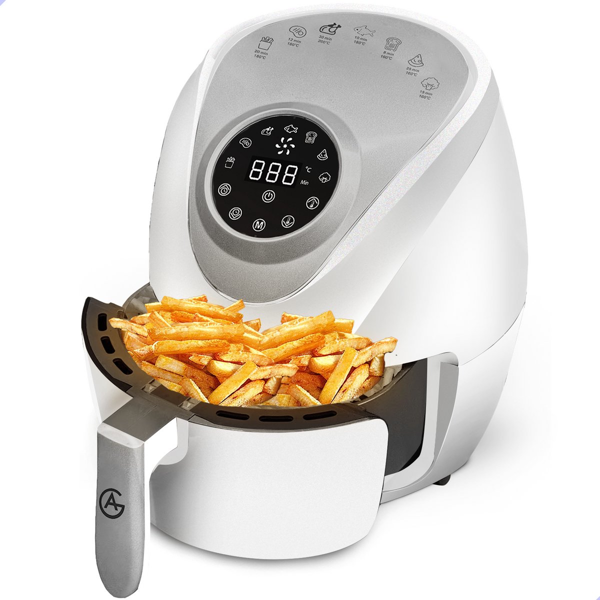 De AG5200 Airfryer Wit 4L Compact in één oogopslag