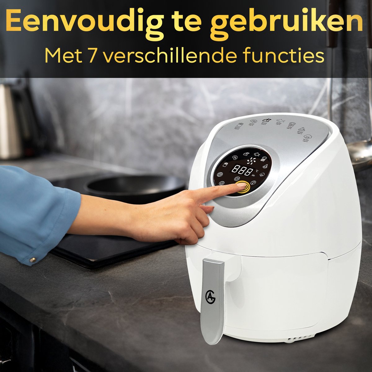 Wat vinden we goed aan de AG5200 Airfryer Wit 4L Compact