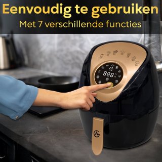 AG5200 Airfryer Zwart 4L Compact