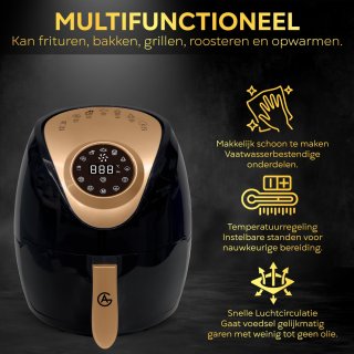 AG5200 Airfryer Zwart 4L Compact