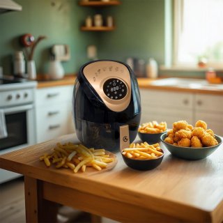 AG5200 Airfryer Zwart 4L Compact
