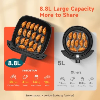 Aigostar 303QI OmniCook XXL Airfryer 8,8L