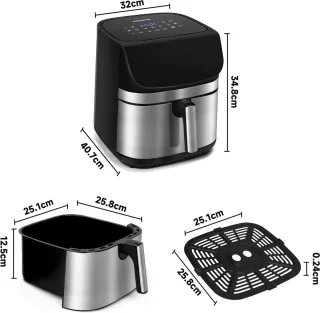 Aigostar 303QI OmniCook XXL Airfryer 8,8L