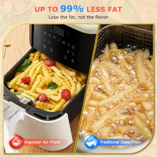 Aigostar 30A3D Airfryer XXL 7L Wit