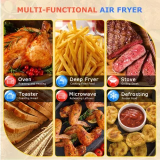 Aigostar 30A3D Airfryer XXL 7L Wit