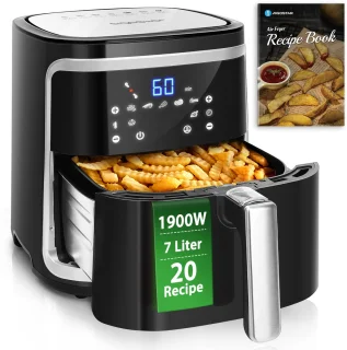 Aigostar 30IBT Airfryer XXL 7L Zwart