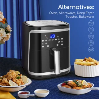 Aigostar 30IBT Airfryer XXL 7L Zwart