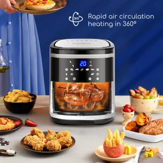 Aigostar 30IBT Airfryer XXL 7L Zwart