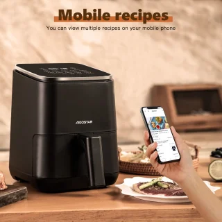 Aigostar 30J4W Dot Airfryer 2L Zwart