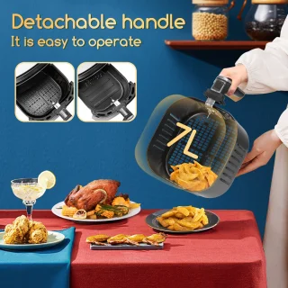Aigostar Cube Smart 30XQF Heteluchtfriteuse 7L Zwart