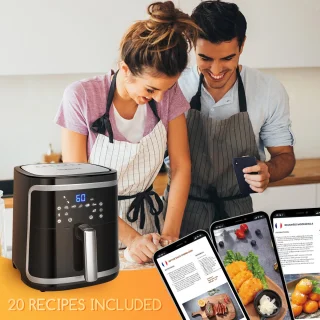Aigostar Cube Smart Airfryer XXL 7L Zwart
