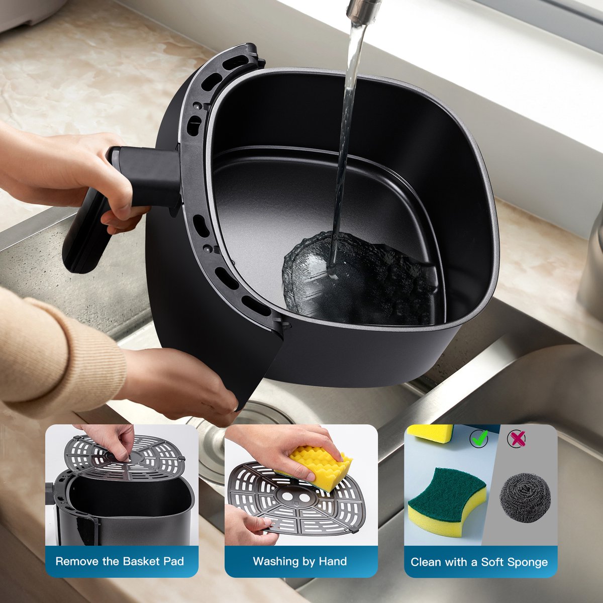 Wat vinden we goed aan de Aigostar HaydenX Airfryer 4L Zwart