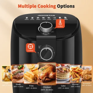 Aigostar Heteluchtfriteuse 4L 1500W Zwart