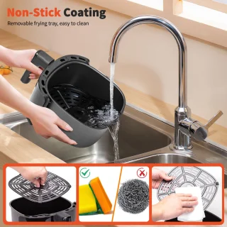 Aigostar Heteluchtfriteuse 4L 1500W Zwart